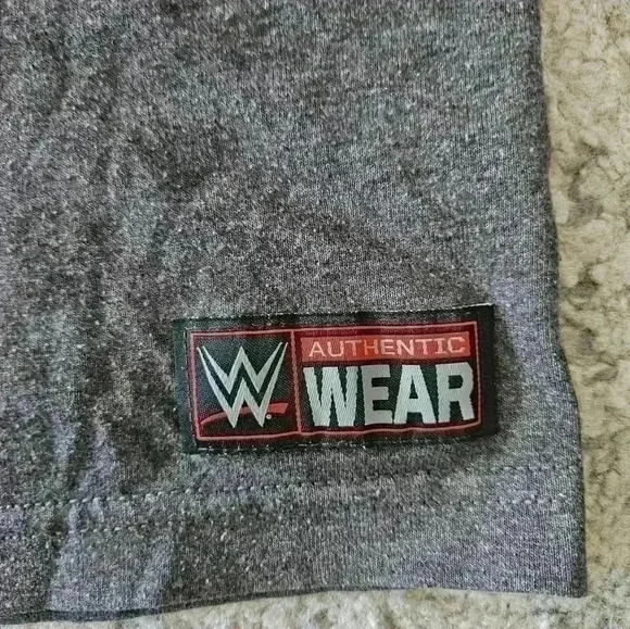 WWE Mens Gray Roman Reigns Hit Hard Hit Often Short Sleeve Crew Neck Tee M - Picture 7 of 9
